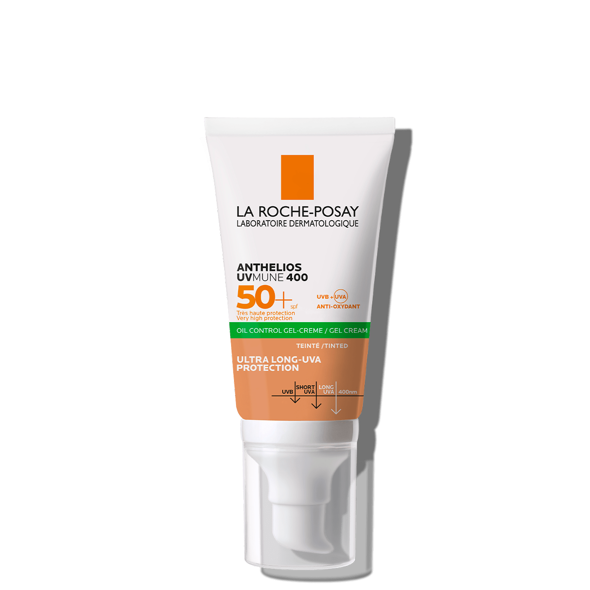 La Roche Posay Anthelios UVMUNE 400 Oil Gel Cream Tinted Bottle Packshot Front